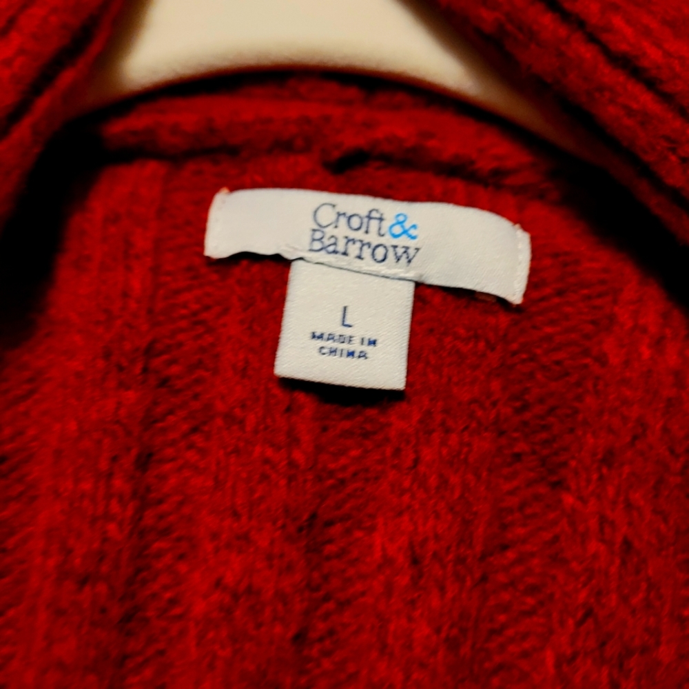 Soft wine red cardigan sweater